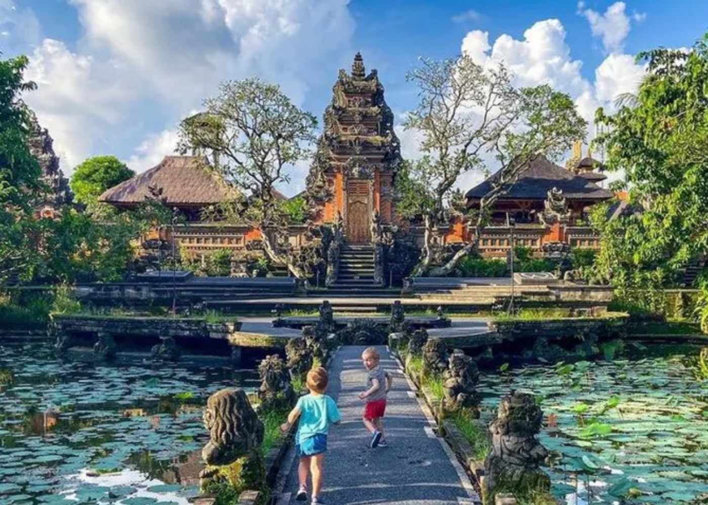 Famille enfants Bali rafting activité nature