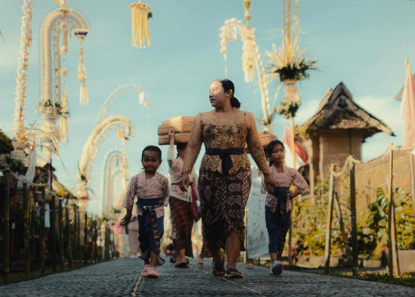 Famille Bali enfants voyage